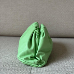 Bottega Veneta Green Calf Leather Pouch